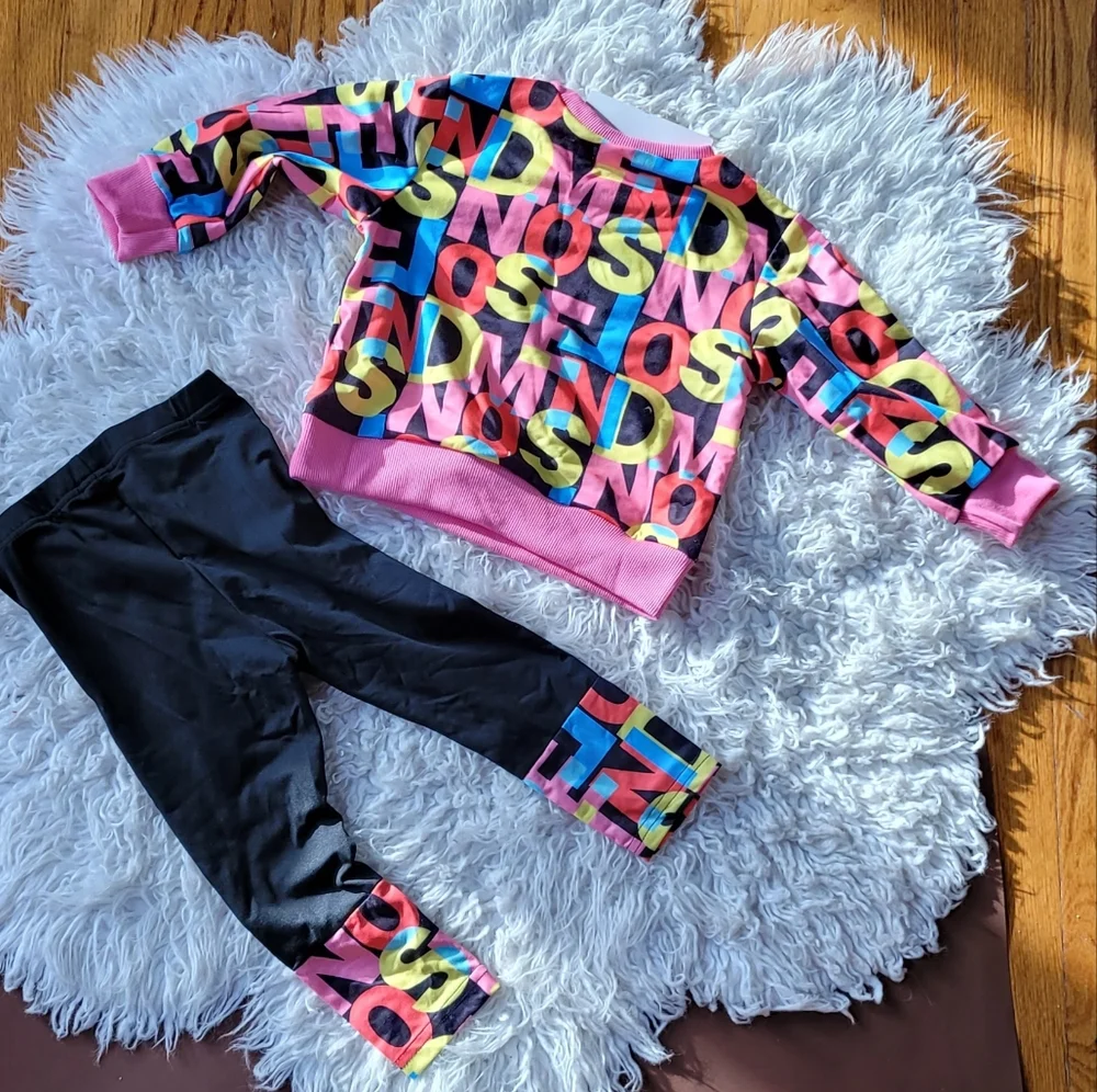 SHEIN Black Toddler Pants